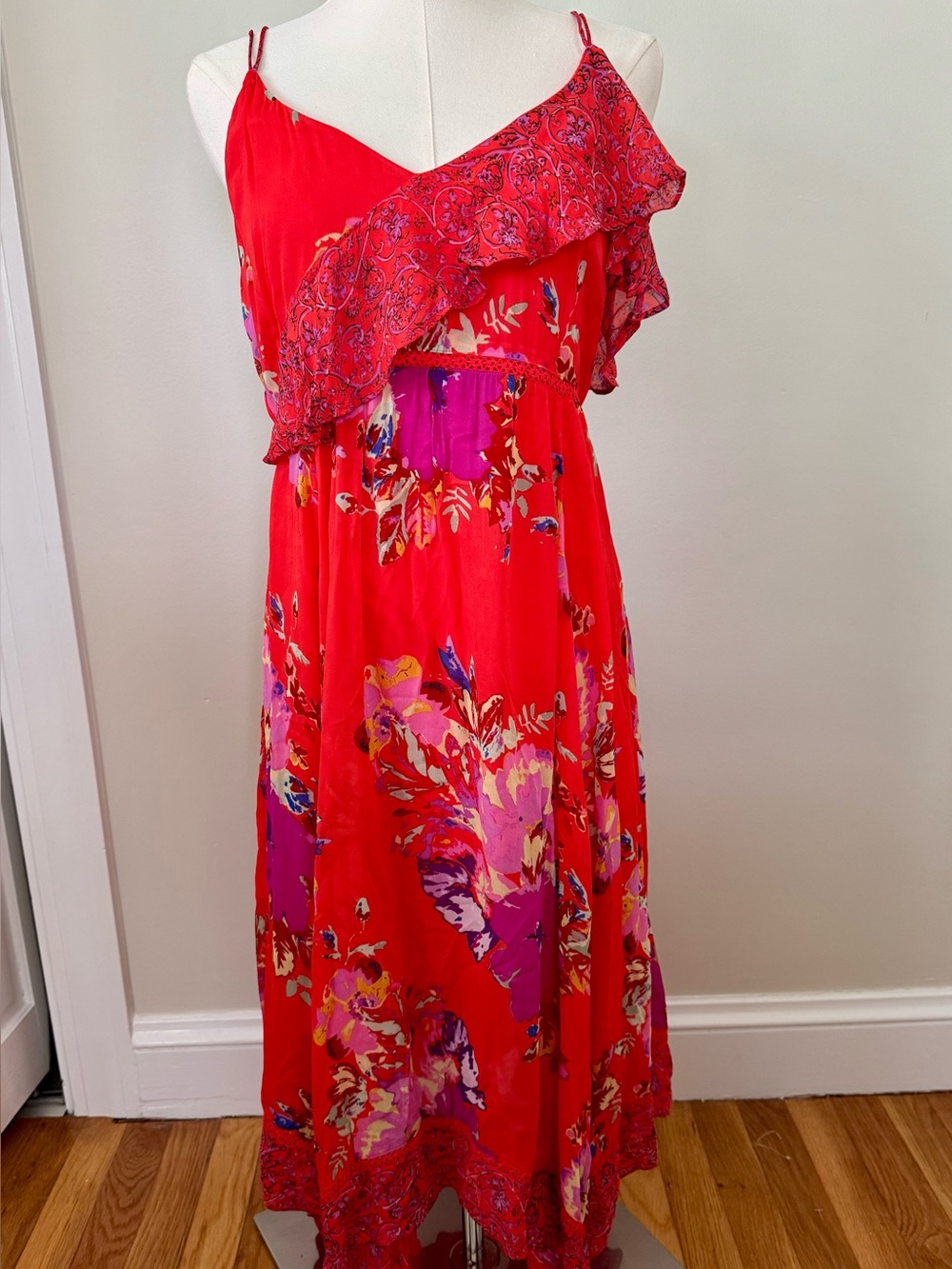 Maeve Anthropologie "Grecia" Ruffle Midi Dress - Size 6